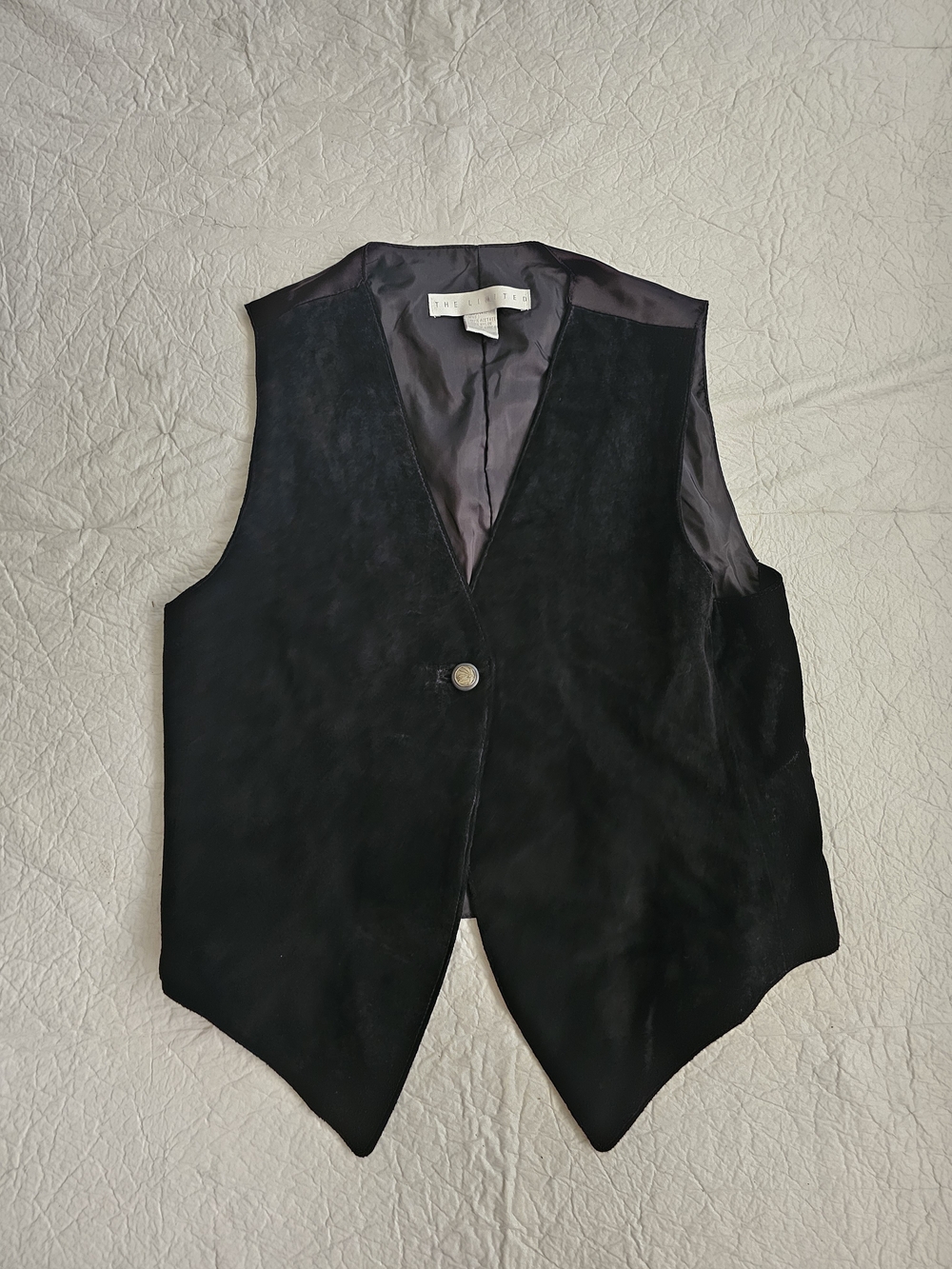 The Limited Black Suede Vest